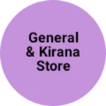 Business logo of General & kirana store