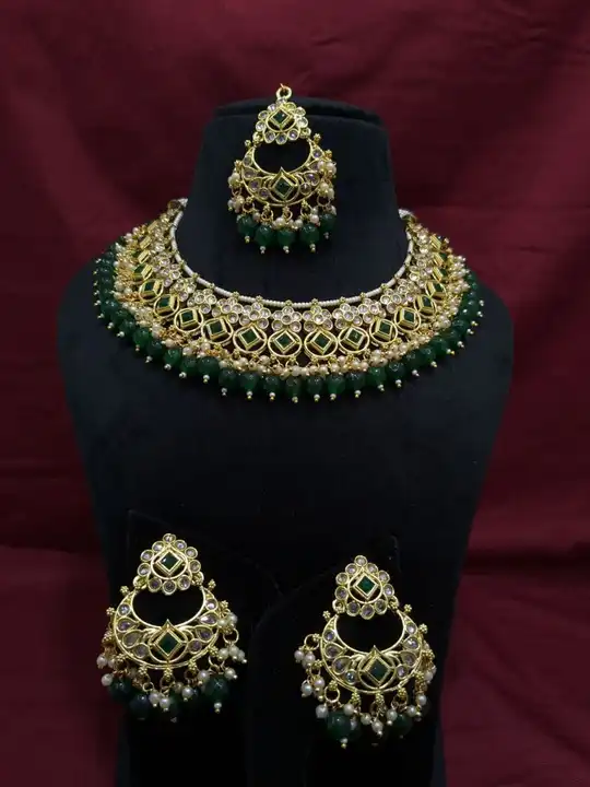 AD daimand polki Kundan necklace set  uploaded by Sb designs on 5/10/2023