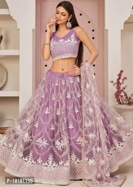 Trendy Women Embroidered Semi Stitched Lehenga Choli&nbsp;&nbsp uploaded by Kalpana Enterprises on 5/10/2023