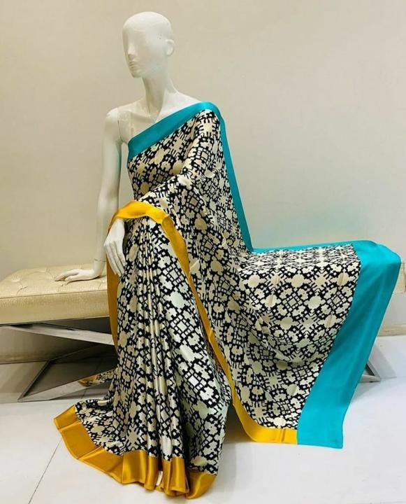 Satin Saree uploaded by business on 3/9/2021