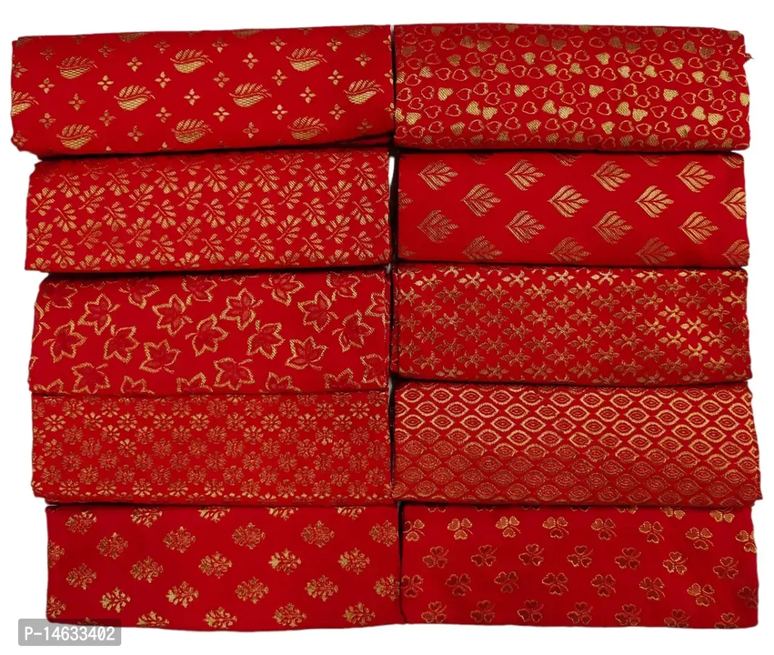 Red Jacquard Blouse Pieces Pack Of 10 uploaded by RUHI TEX FAB on 5/10/2023