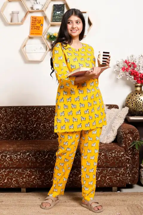 Jaipuri printed cotton Night suit  uploaded by business on 5/10/2023