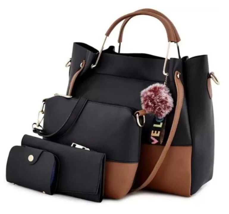 Shoulder Pu-Leather Handbags for Women's. Combo Set of 4 uploaded by TGcollection on 5/10/2023