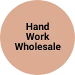 Business logo of Hand work wholesale suit