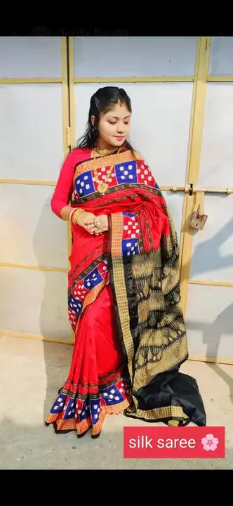 Patchwork best quality saree  uploaded by Mahavir saree shop on 5/10/2023