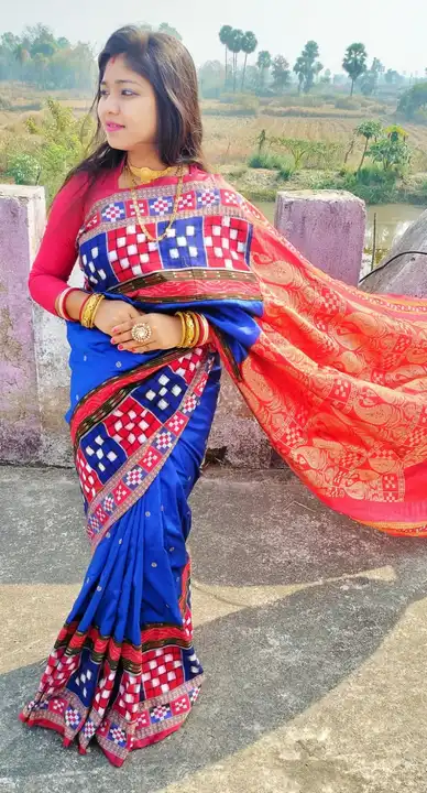 Patchwork best quality saree  uploaded by Mahavir saree shop on 5/31/2024