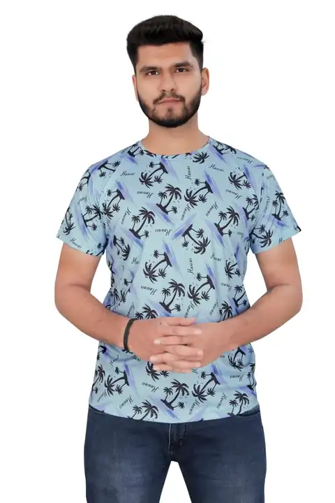 Men's wear printed Lycra T-shirt uploaded by Shreeji Fashion on 5/28/2024