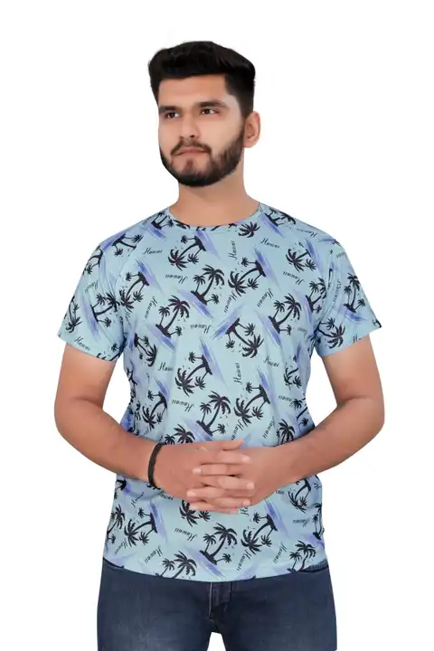 Men's wear printed Lycra T-shirt uploaded by SARVMIDAM on 5/10/2023