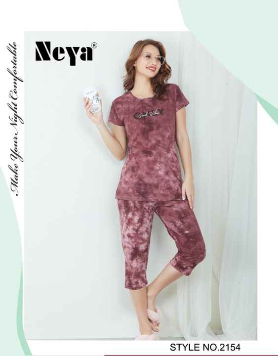 T-Shirts capri nightsuits  uploaded by Neya International on 5/10/2023