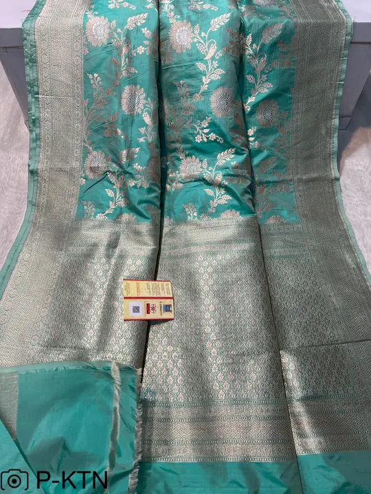 Pure katan silk saree with Silkmark Certified  uploaded by M S fabrics on 5/10/2023