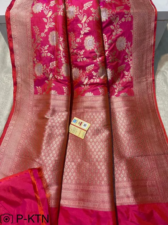 Pure katan silk saree with Silkmark Certified  uploaded by M S fabrics on 5/10/2023