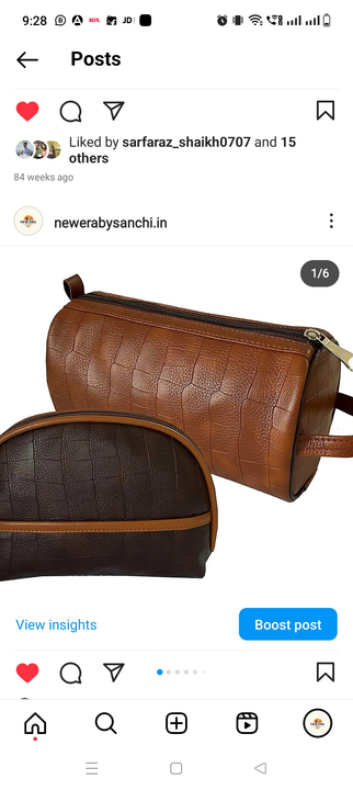 Leather cosmetic bag  uploaded by New Era on 5/10/2023