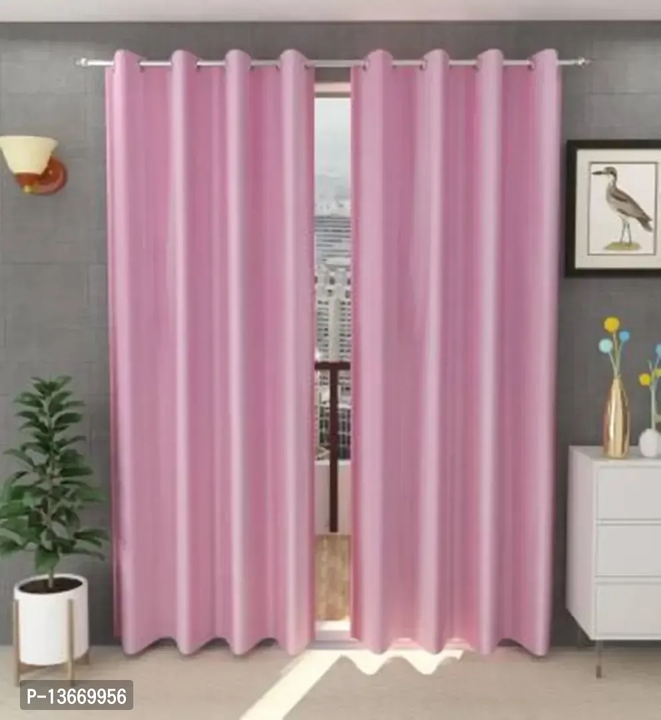 Elegant Polyester Semi Transparent Door Curtains (Pack Of 2) uploaded by business on 5/10/2023