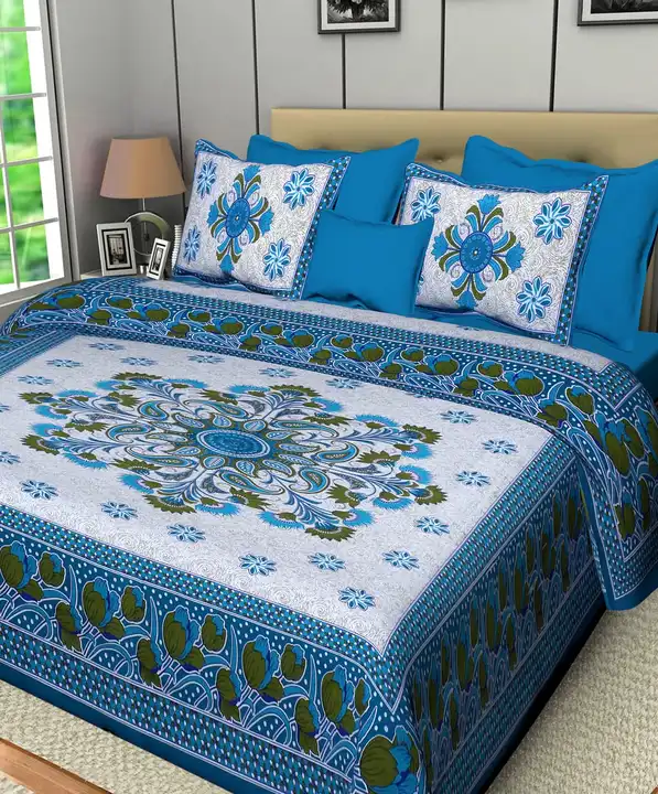84" X 92" , Double Bedsheet with 2 Pillow covers uploaded by Online Ladies Dresses on 5/29/2024