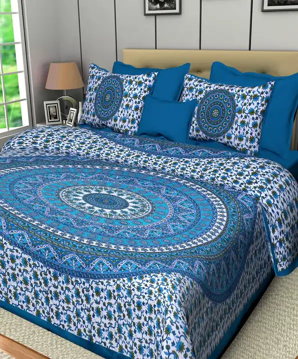 84" X 92" , Double Bedsheet with 2 Pillow covers uploaded by Online Ladies Dresses on 5/11/2023