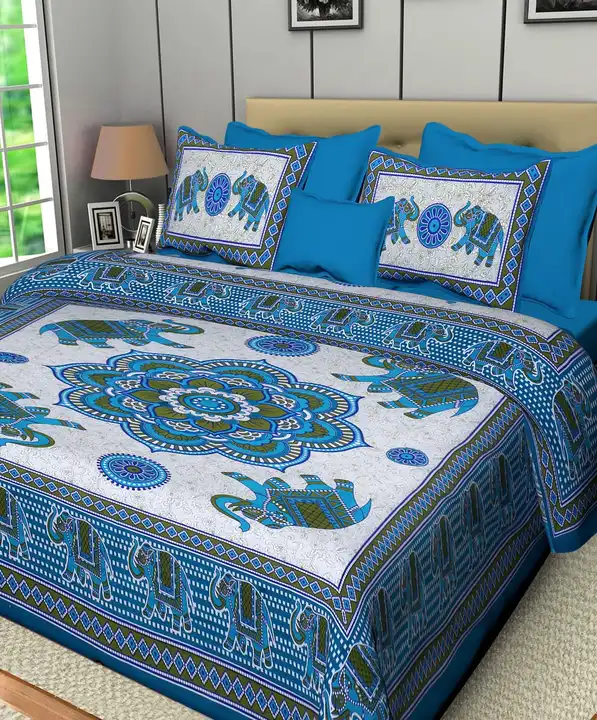 84" X 92" , Double Bedsheet with 2 Pillow covers uploaded by Online Ladies Dresses on 5/11/2023