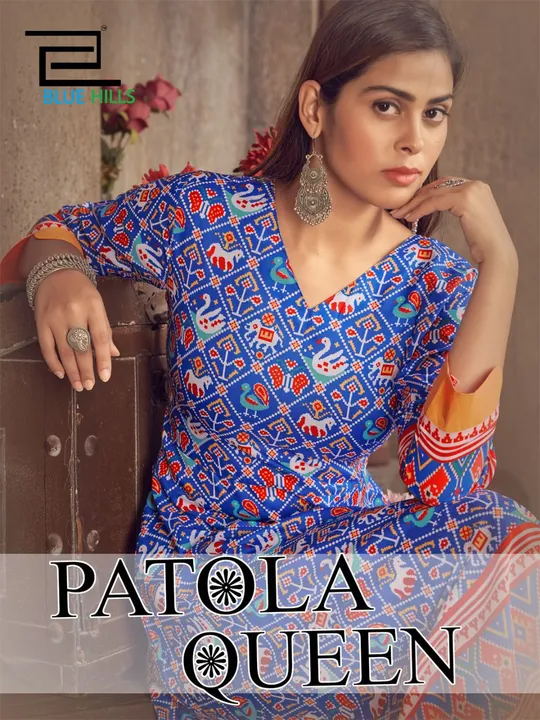 Blue hills patola uploaded by Vishwam fabrics pvt ltd  on 5/11/2023