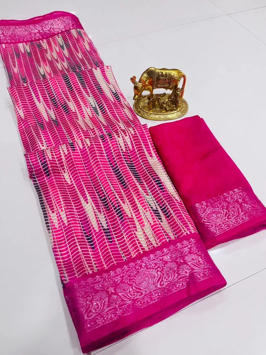 💃🏼 Beautiful Super Hit Premium Cotton Silk New Sibori Print Collections ♥️ 

༺❦ Catalog :~ Aagam S uploaded by Divya Fashion on 5/11/2023