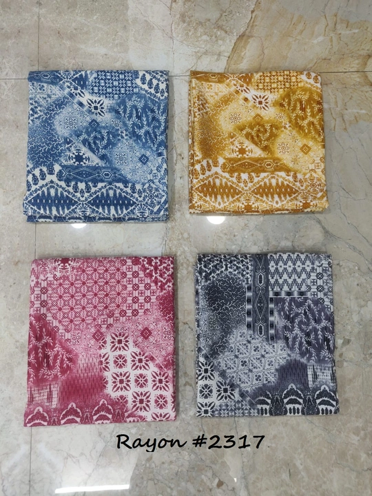Rayon printed fabrics  uploaded by Vishwam fabrics pvt ltd  on 5/11/2023