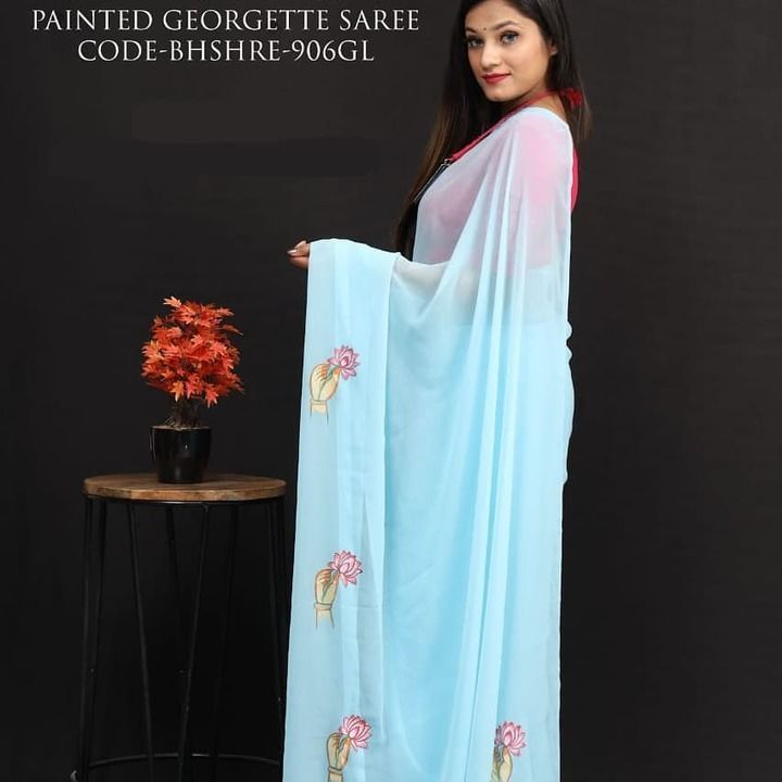 Hand painted sarees uploaded by Agarwal Fashion  on 3/9/2021