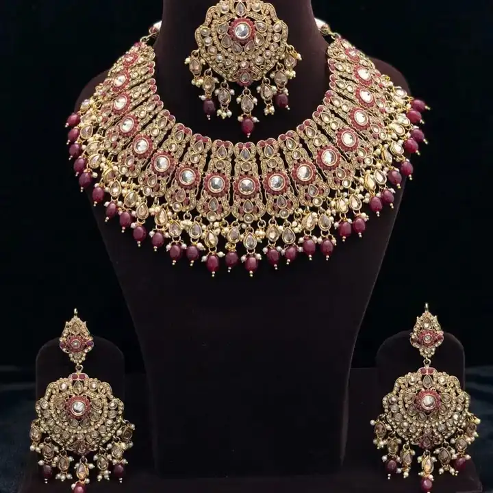 Necklace and earring  uploaded by Taha fashion from surat on 5/11/2023