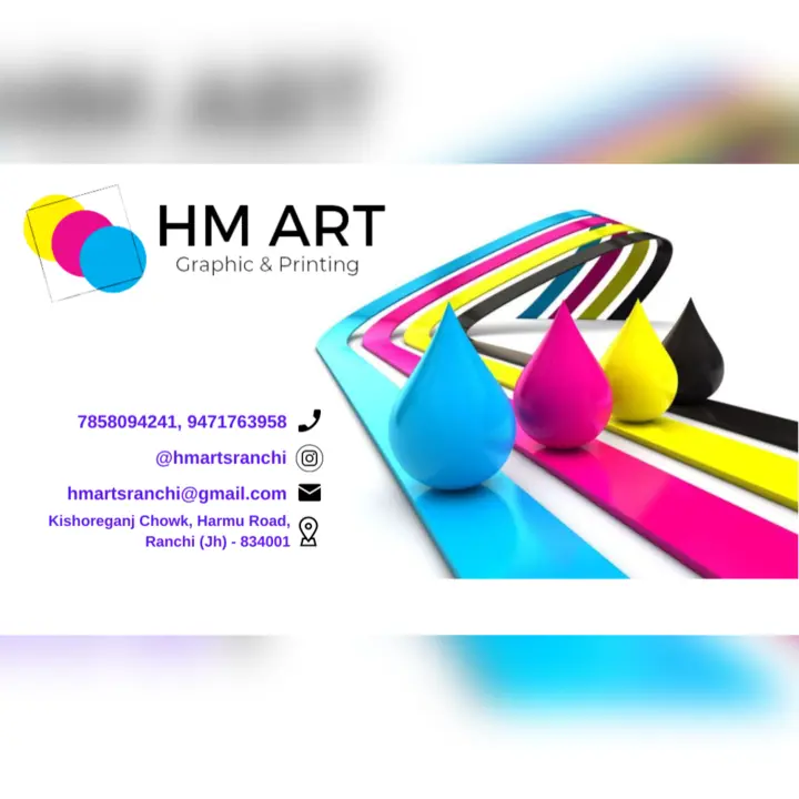 Visiting card store images of HM ARTS