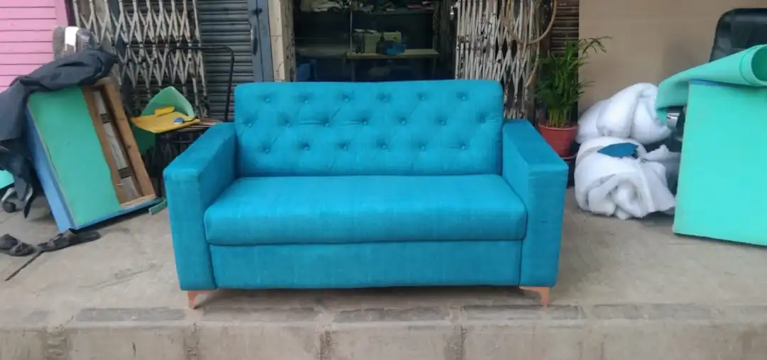 2 seater sofa .. button new and manufacture available uploaded by Aasma Works on 5/11/2023