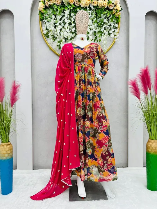 Nayra cut  dupatta set  uploaded by Villa outfit on 5/11/2023