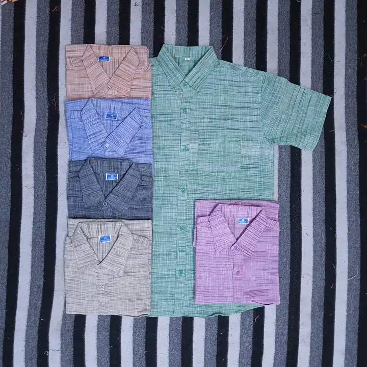 Half sleeves shirt khadi cotton  uploaded by Bilal Enterprises on 6/3/2024