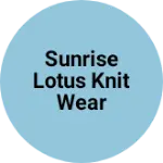 Business logo of Sunrise lotus knit wear