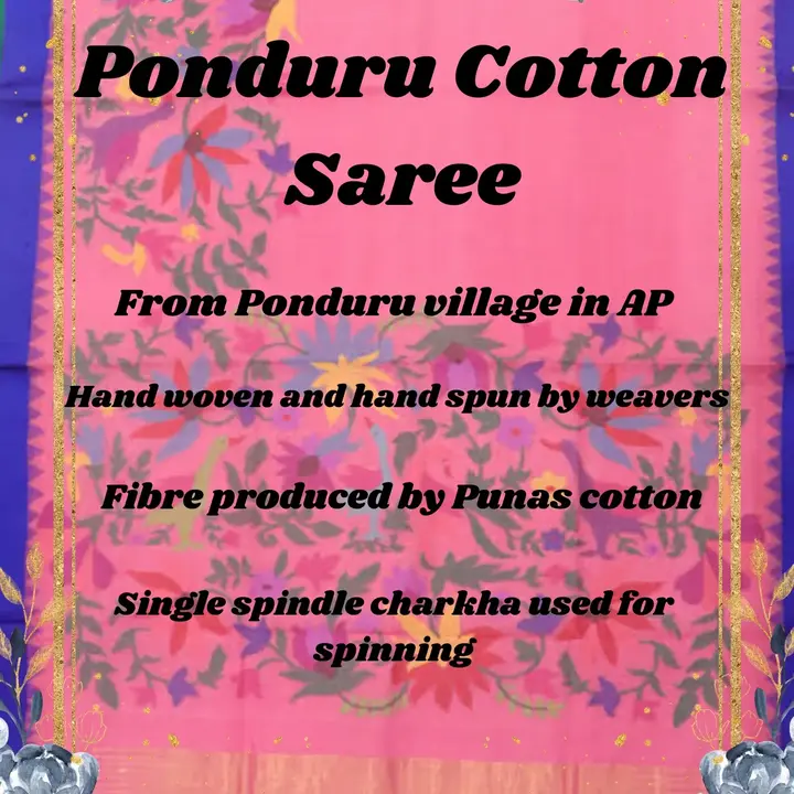 Post image Ponduru khadi cotton saree