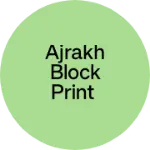 Business logo of Ajrakh block print