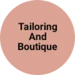 Business logo of Tailoring and boutique