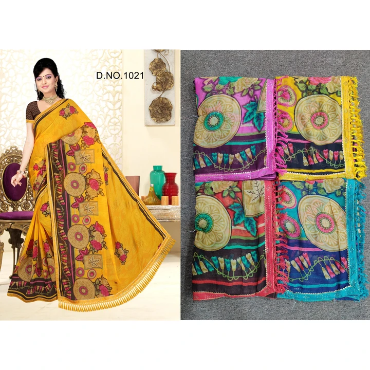 Printed saree uploaded by Balaji Sales Corporation on 5/11/2023