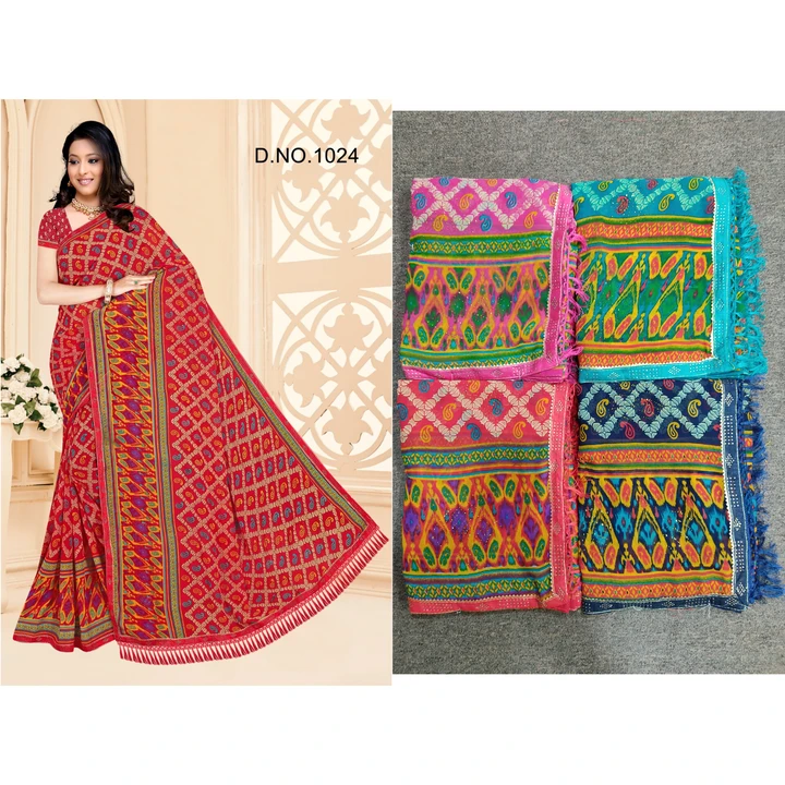Printed saree uploaded by Balaji Sales Corporation on 5/11/2023