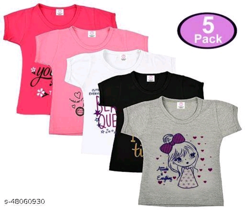 Catalog Name:*Pretty Comfy Girls Tshirts*
Fabric: Cotton
Sleeve Length: Short  uploaded by business on 5/11/2023