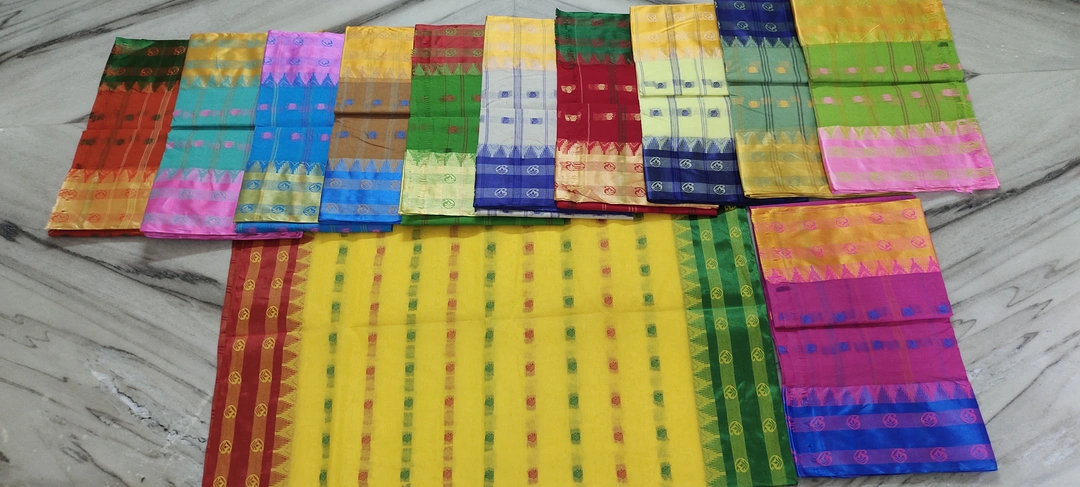 Velvet paar Tant Cotton Saree uploaded by business on 5/11/2023