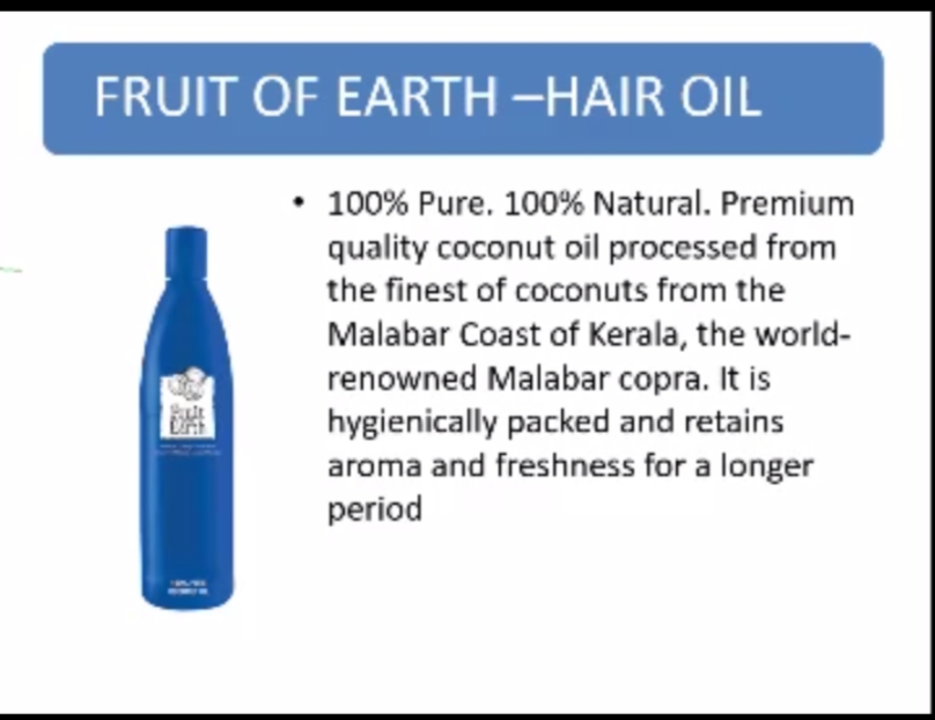 Post image I want 2 500 ml  of Hair Care at a total order value of 534. I am looking for Product - fruit of the earth hair oil of 500 ml . Use this product as recommend and get best result . Please send me price if you have this available.