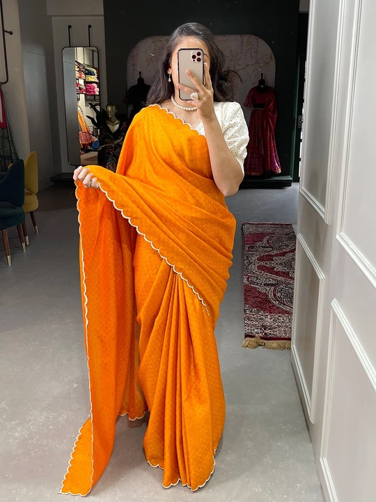 Gadhawal chex saree uploaded by Miss Lifestyle on 5/11/2023