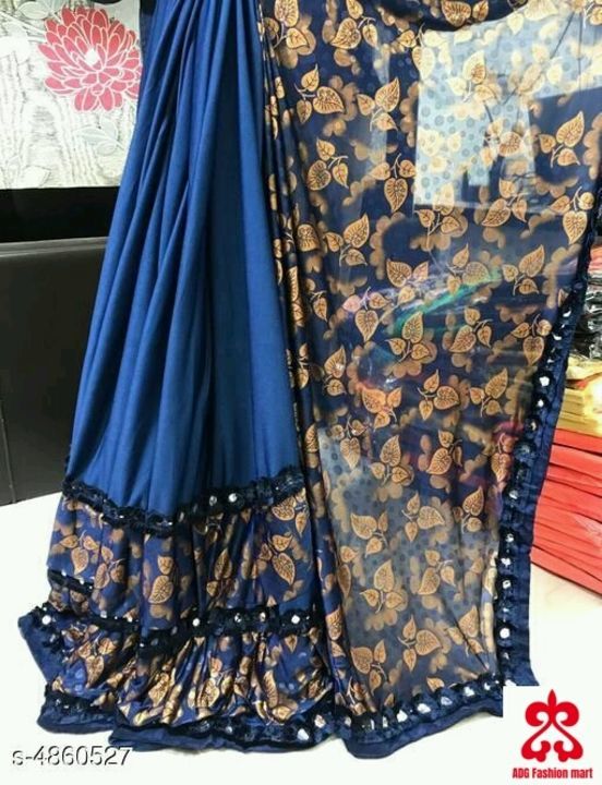 Women party wear saree uploaded by business on 3/9/2021