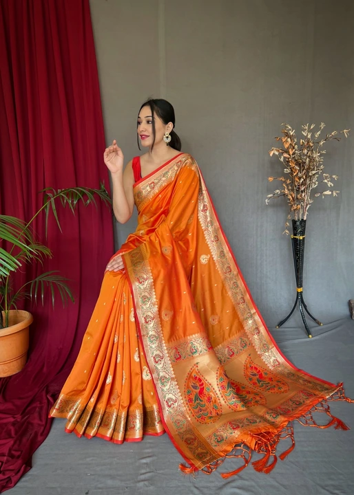 Pure Kanchipuram Paithani silk sarees uploaded by Miss Lifestyle on 5/11/2023
