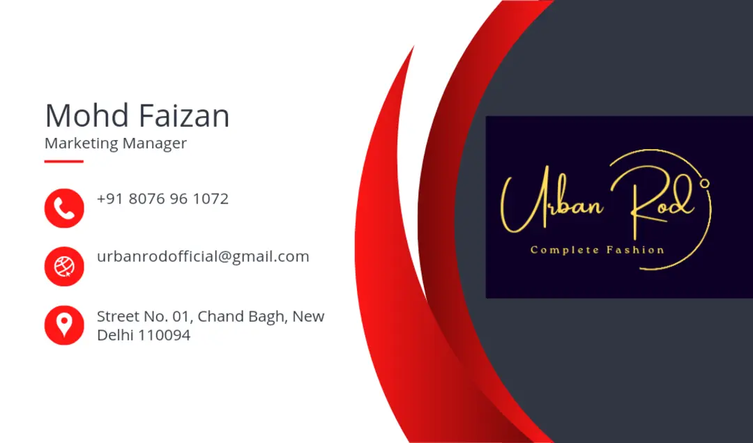 Visiting card store images of Urban Rod