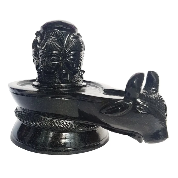 Panchmukhi Shivling, Carved Shiva-lingam Black Jade Aventurine, Shivling for Temple, Meditation, Wor uploaded by Shree Balaji Handicraft on 5/11/2023