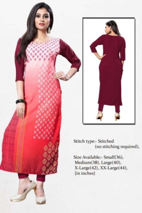 Women Printed Kurta uploaded by Raj Garments on 5/11/2023
