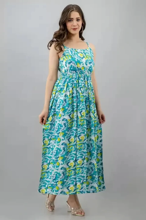 S/36 TO XXL/44, Rayon 14kg*
⭐Product*sleeve less stylish: gown* 
⭐Color`s: *two Color*
⭐Work: *Heavy uploaded by Online Ladies Dresses on 5/11/2023