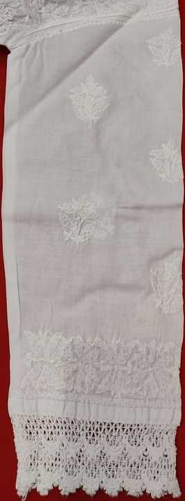 (Cc)🎁*

Trendy short kurti cotton yog design lace fine chikankari white thread embroidery

Length 3 uploaded by business on 3/9/2021