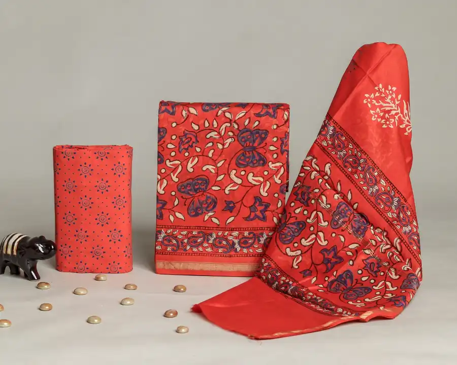 Exclusive new hand block printed chanderi silk dress materials with chanderi silk duptta👌👌
Top n d uploaded by Srhi Goga Ji Maharaj hand black print on 5/12/2023