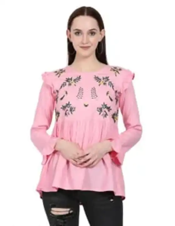 Pink embroidery top  uploaded by Kuhu creation on 5/12/2023