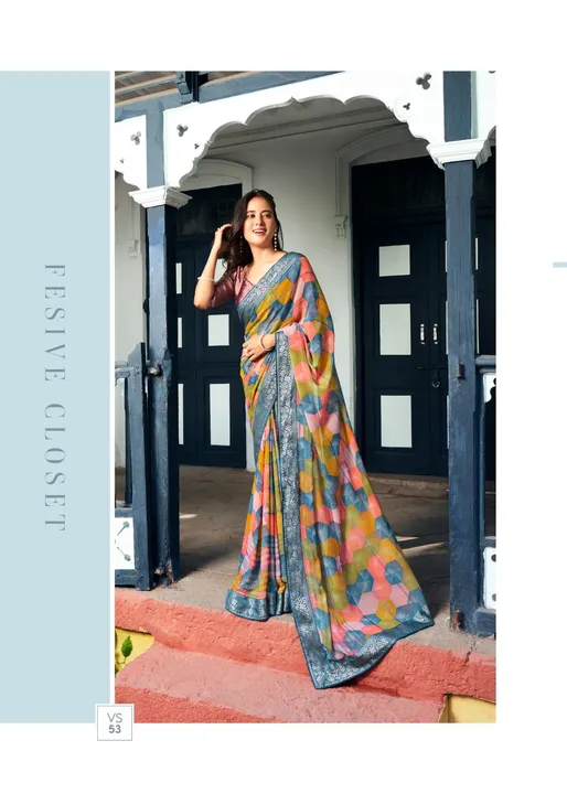 *NEW Launching*
Pratistha 
*Catalogue - VASTRA 6*

HEAVY WEIGHTLESS
WITH BORDER 

*Total - 10 Pcs*

 uploaded by Divya Fashion on 5/12/2023