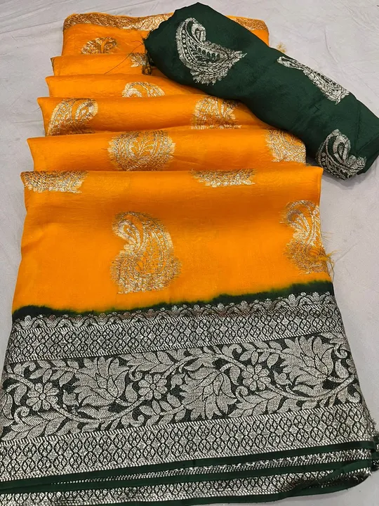 *A MUST HAVE SAREE IN UR WARDROBE SO THAT NO ONE CAN REGRET*

Pure Russian Silk Saree With Finest Za uploaded by Divya Fashion on 5/12/2023